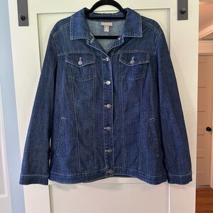 Chico’s Blue Jean Jacket (Relaxed Fit)
